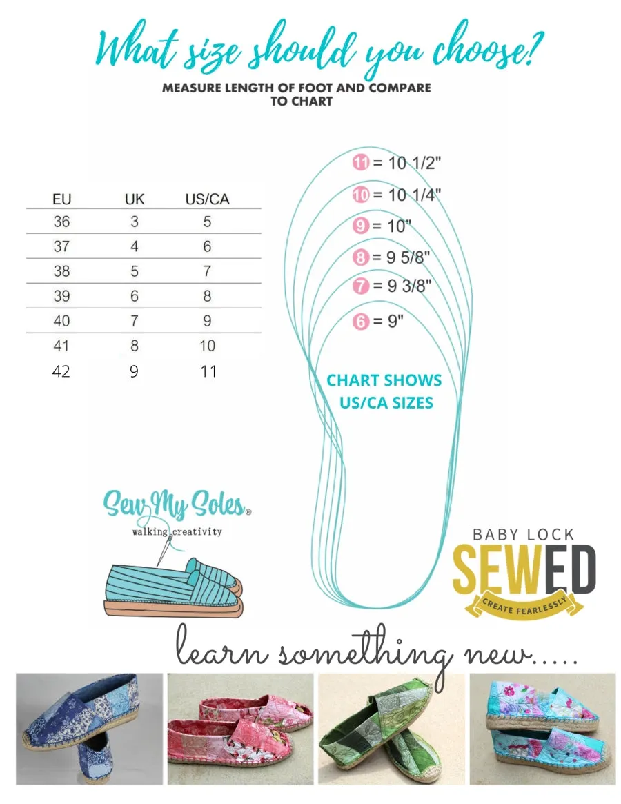 #1763 | Medium Wedge Soles With Toe Flower