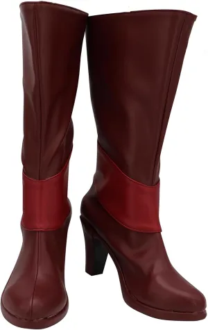 Alastor Cosplay Shoes Hazbin Cosplay Hotel High Heel Stage Boots Performance for Halloween Costumes