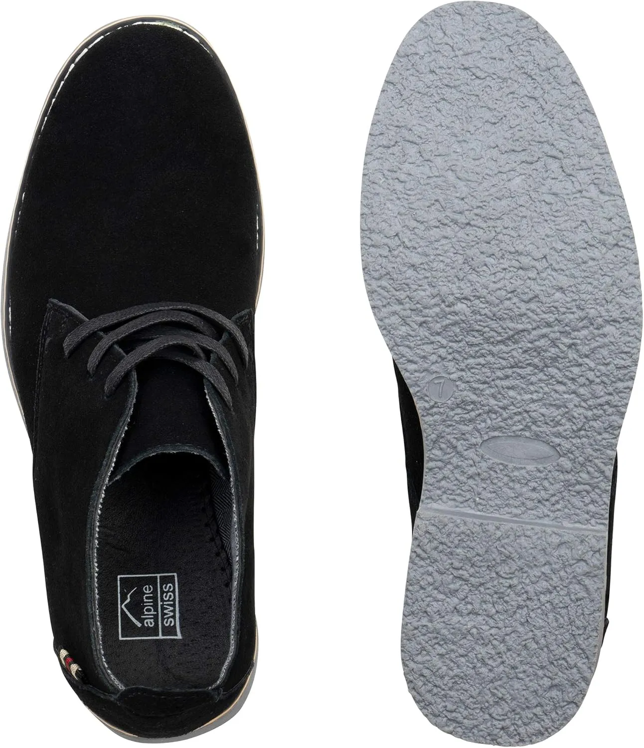 Alpine Swiss Beck Mens Genuine Suede Chukka Boots