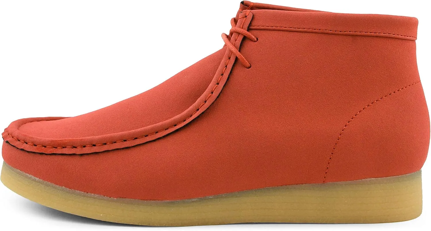 Amali Casual Chukka Boots for Men, High-Top, Lace Up Suede Men's Shoes, Desert Boots with Crepe Rubber Sole