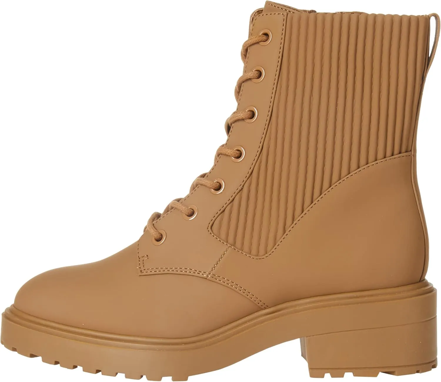 Amazon Essentials Women's Rubberized Combat Boot with Chunky Outsole