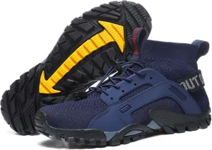 AngryMonkey Water Shoes for Mens Ltalian Handmade Amphibious Anti-Skid Anti-Cut Fishing Shoes for Outdoor Trekking Low Help Hiking Shoes