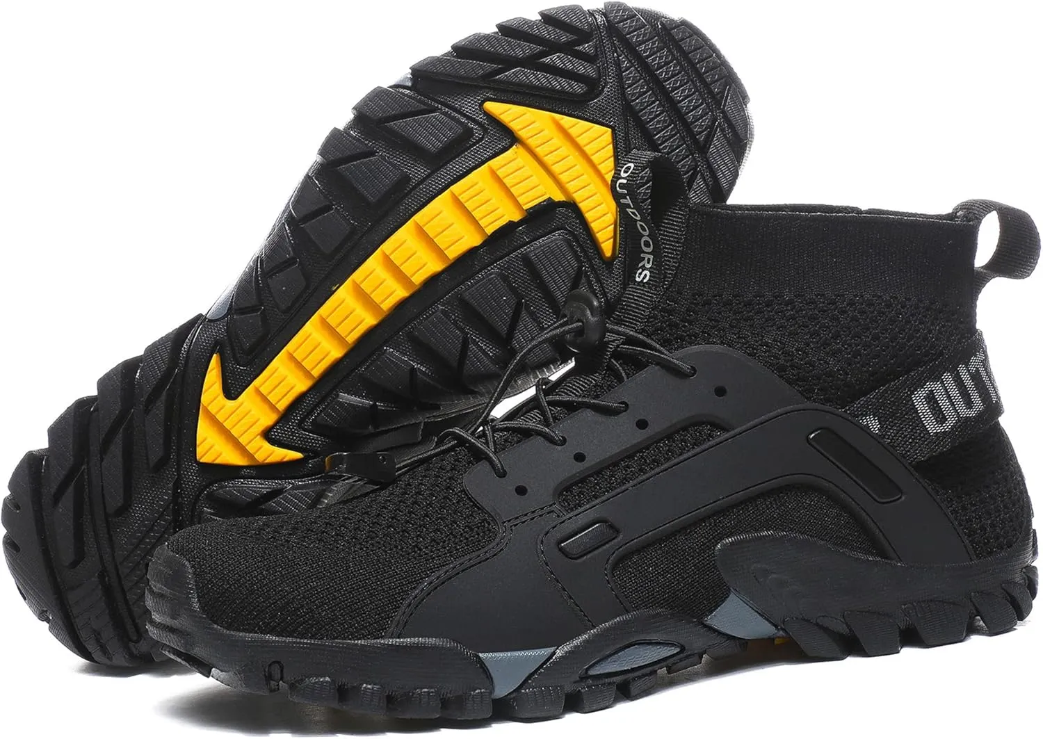 AngryMonkey Water Shoes for Mens Ltalian Handmade Amphibious Anti-Skid Anti-Cut Fishing Shoes for Outdoor Trekking Low Help Hiking Shoes