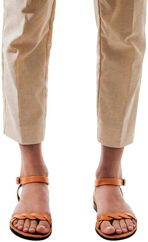 Arden - Leather Ankle Strap Sandal - Womens Sandals