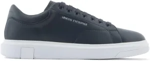 Armani Exchange Men's Thick Sole Leather Sneakers