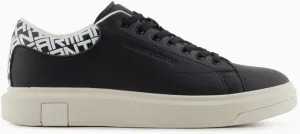 A｜X ARMANI EXCHANGE Men's Thick Sole Leather Sneakers