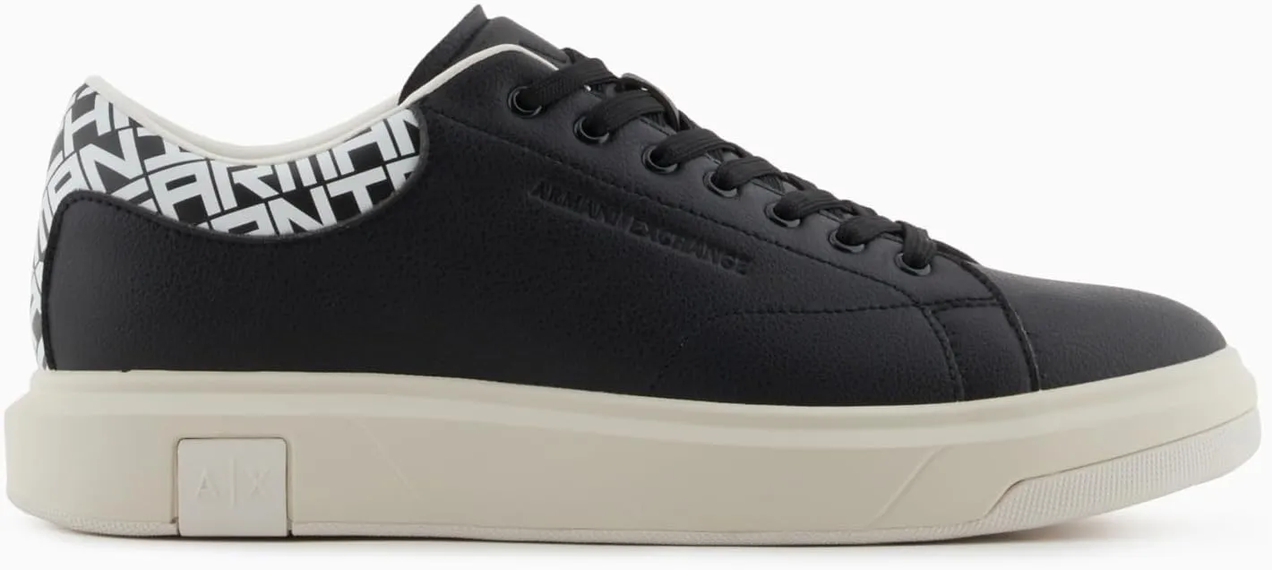 A｜X ARMANI EXCHANGE Men's Thick Sole Leather Sneakers