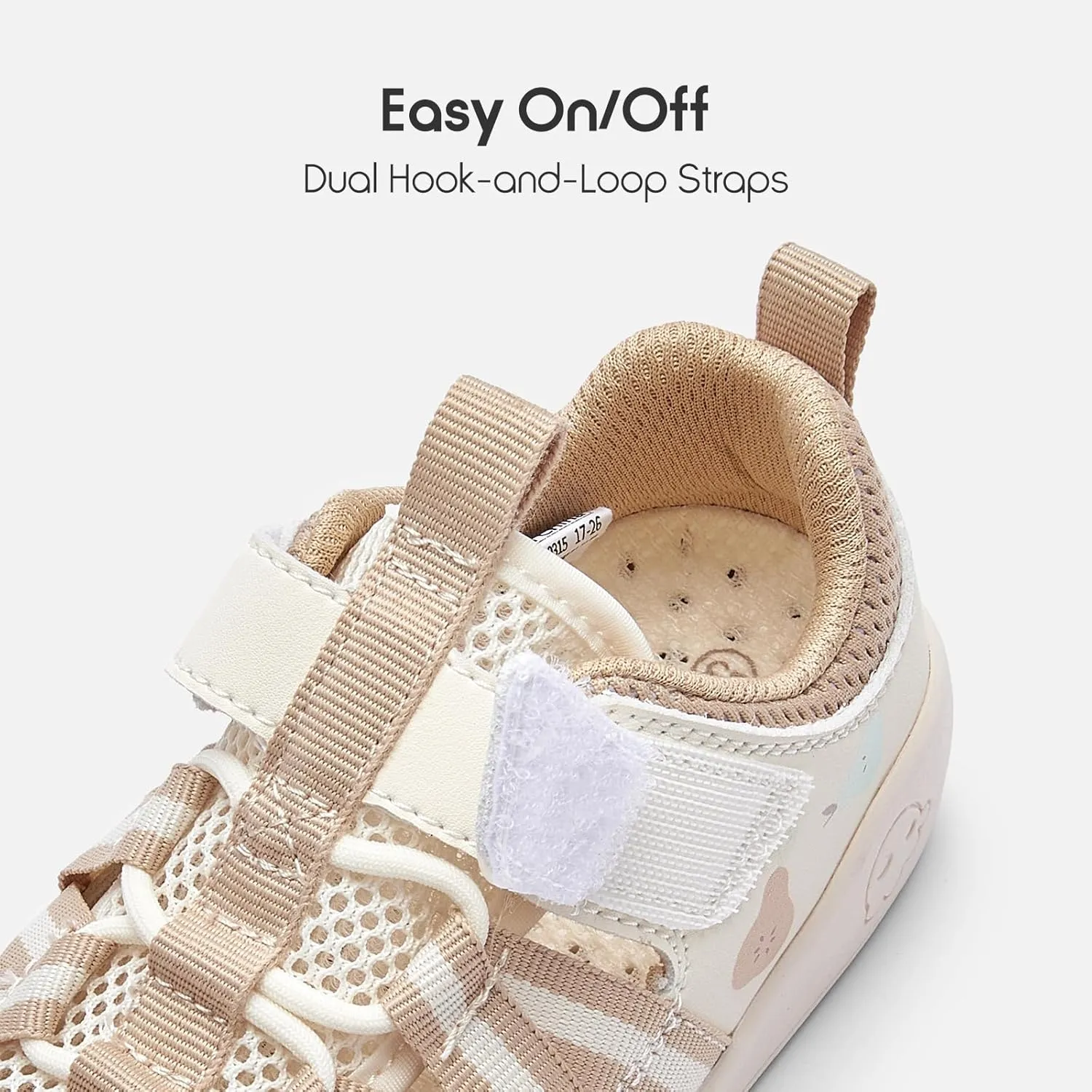 Balabala Toddler Sneakers Girls Boys Breathable Walking Shoes Sport Sandals Sandals Lightweight Mesh Upper with Hook and Loop