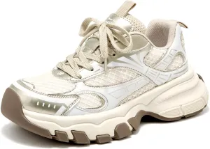 BEAU TODAY Walking Sneakers for Women Fashion Walking Shoes Chunky Platform Sneakers for Women Comfortable Lightweight Running Tennis Shoes Casual Athletic Gym Workout Shoes