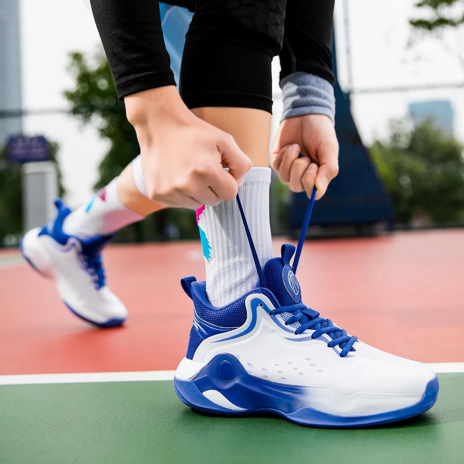 Beita High Upper Basketball Shoes for Men Sneakers Breathable Sports Shoes Anti Slip