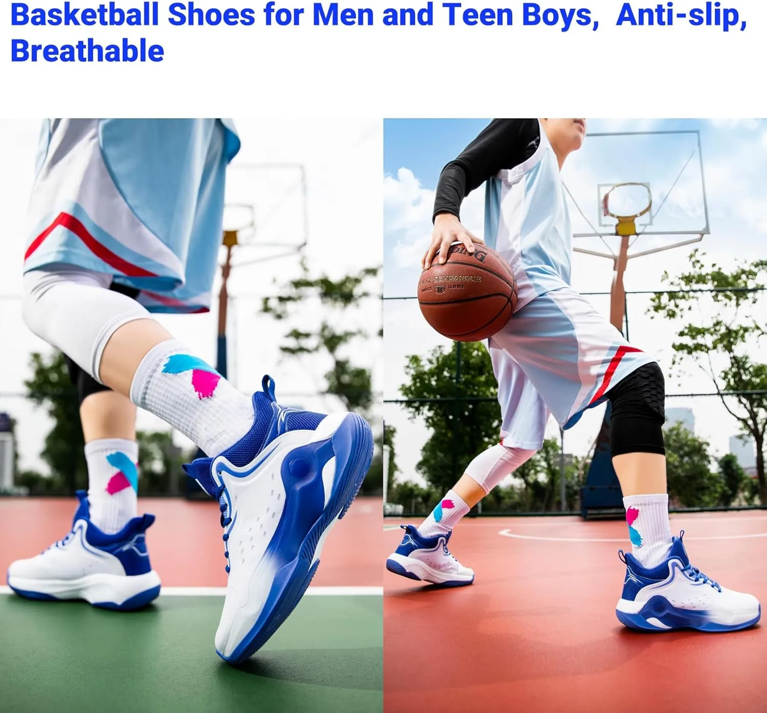 Beita High Upper Basketball Shoes for Men Sneakers Breathable Sports Shoes Anti Slip