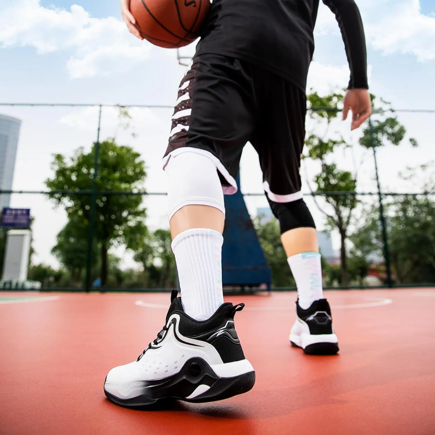 Beita High Upper Basketball Shoes for Men Sneakers Breathable Sports Shoes Anti Slip