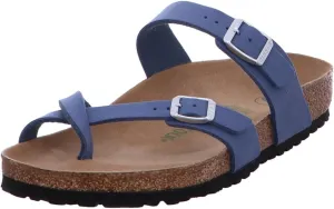 Birkenstock Unisex Mayari Synthetic Leather Soft Birki Vegan Elemental Blue Sandals 7 W / 5 M US