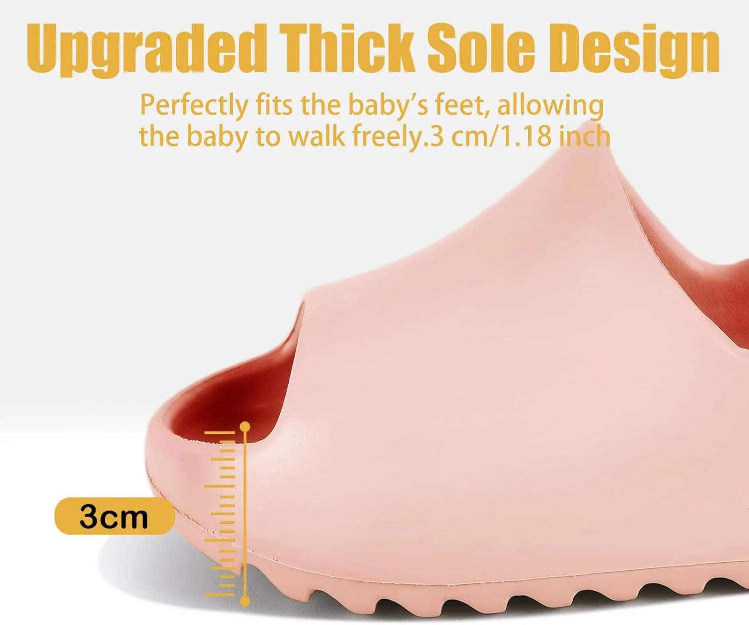 bolukets Toddler Little Kids Slides Sandals, Summer Slip On Lightweight Slippers for Boys and Girls, Beach Pool Anti-Slip Water Shoes Indoor Outdoor Sandals
