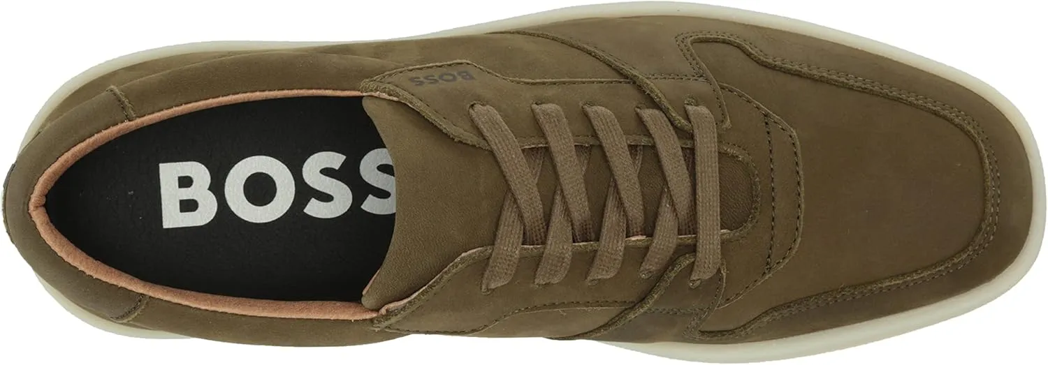 BOSS Men's Nuckbuck Leather Low Profile Sneakers