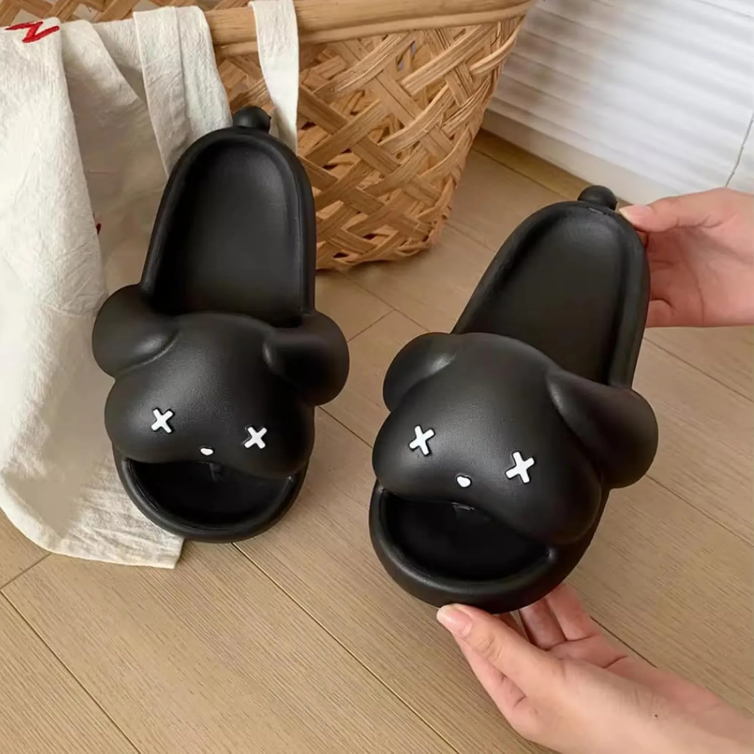 Boys Girls Cute Anime Dog Slide Slippers for Summer Beach Pool Shower