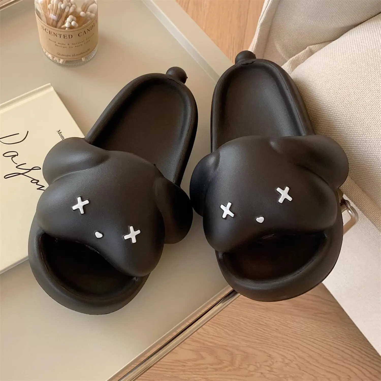 Boys Girls Cute Anime Dog Slide Slippers for Summer Beach Pool Shower