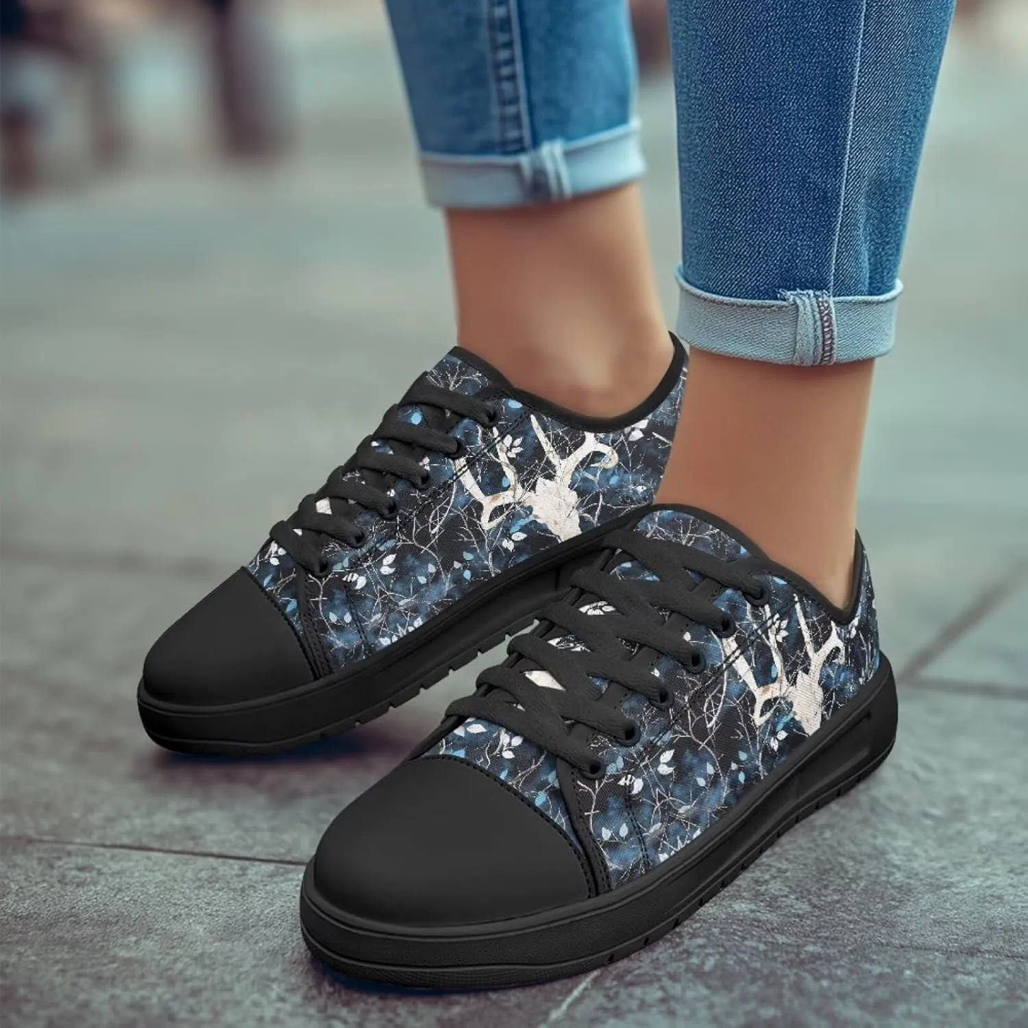 Canvar Shoes for Women Men Lace up Low Top Platform Sneakers for Walking Hiking Running