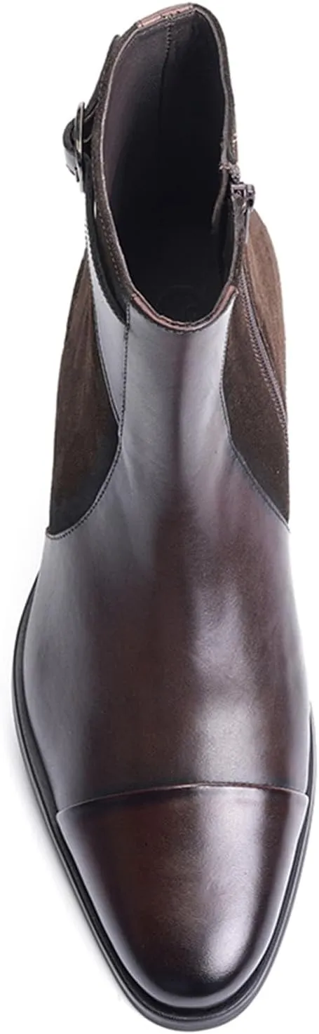 Carlos Santana Spirit Chelsea Boots for Men | Leather Suede | Cushioned Footbed