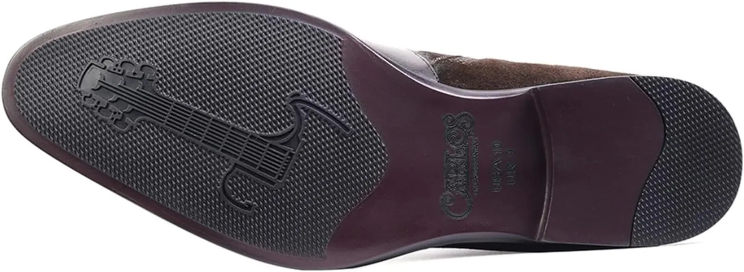 Carlos Santana Spirit Chelsea Boots for Men | Leather Suede | Cushioned Footbed