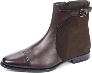 Carlos Santana Spirit Chelsea Boots for Men | Leather Suede | Cushioned Footbed