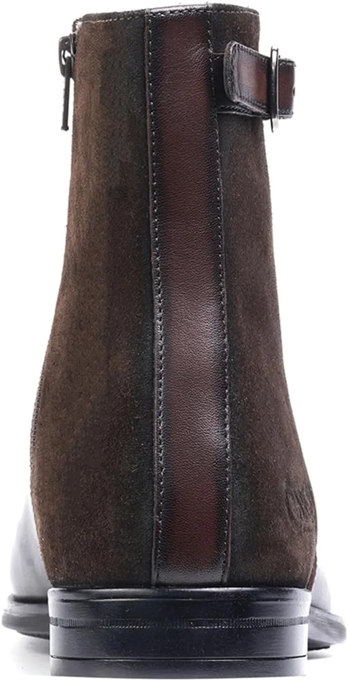 Carlos Santana Spirit Chelsea Boots for Men | Leather Suede | Cushioned Footbed