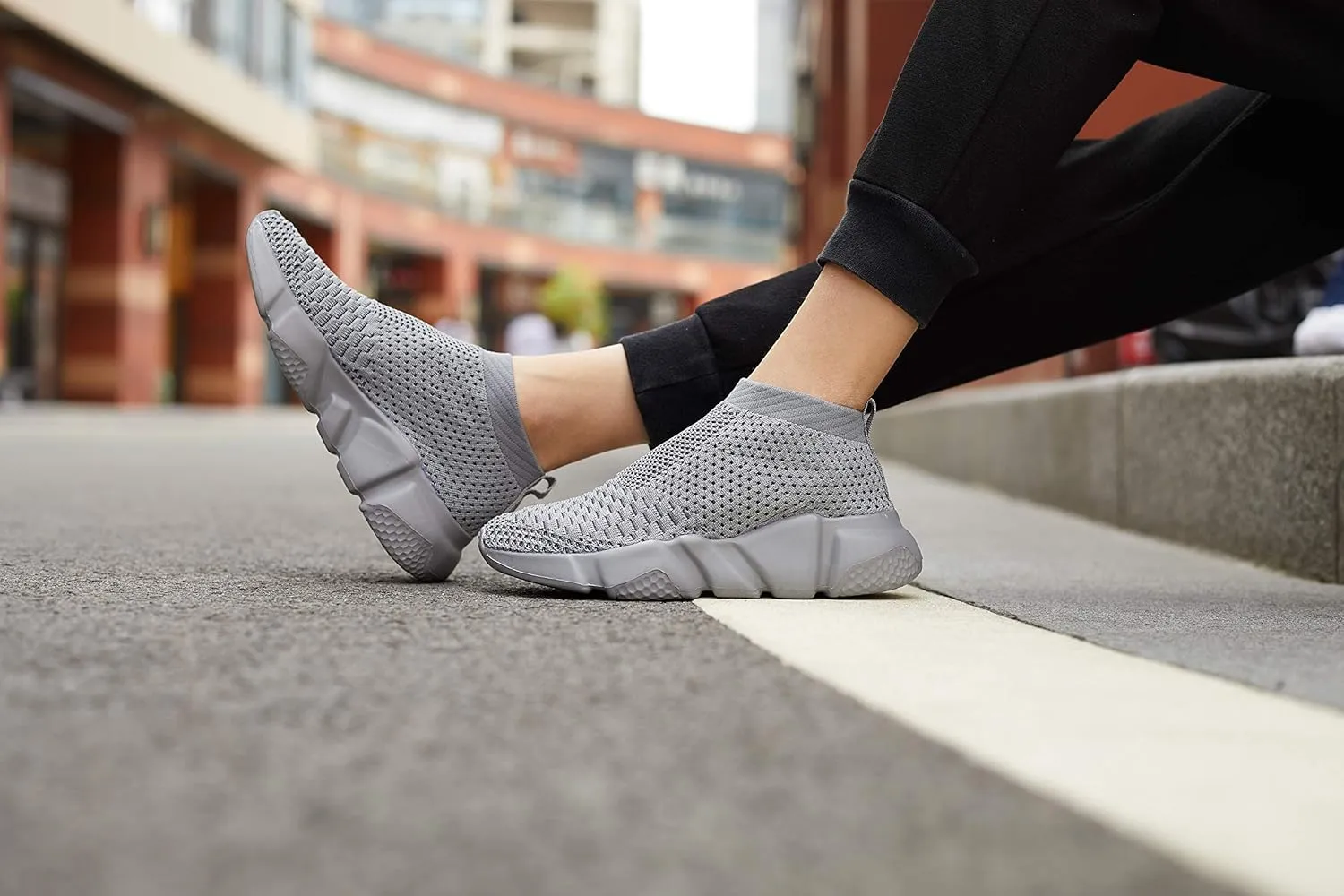Casbeam Womens Running Shoes Ladies Slip on Tennis Walking Sneakers Lightweight Breathable Comfort Work Gym Trainers Stylish Shoes