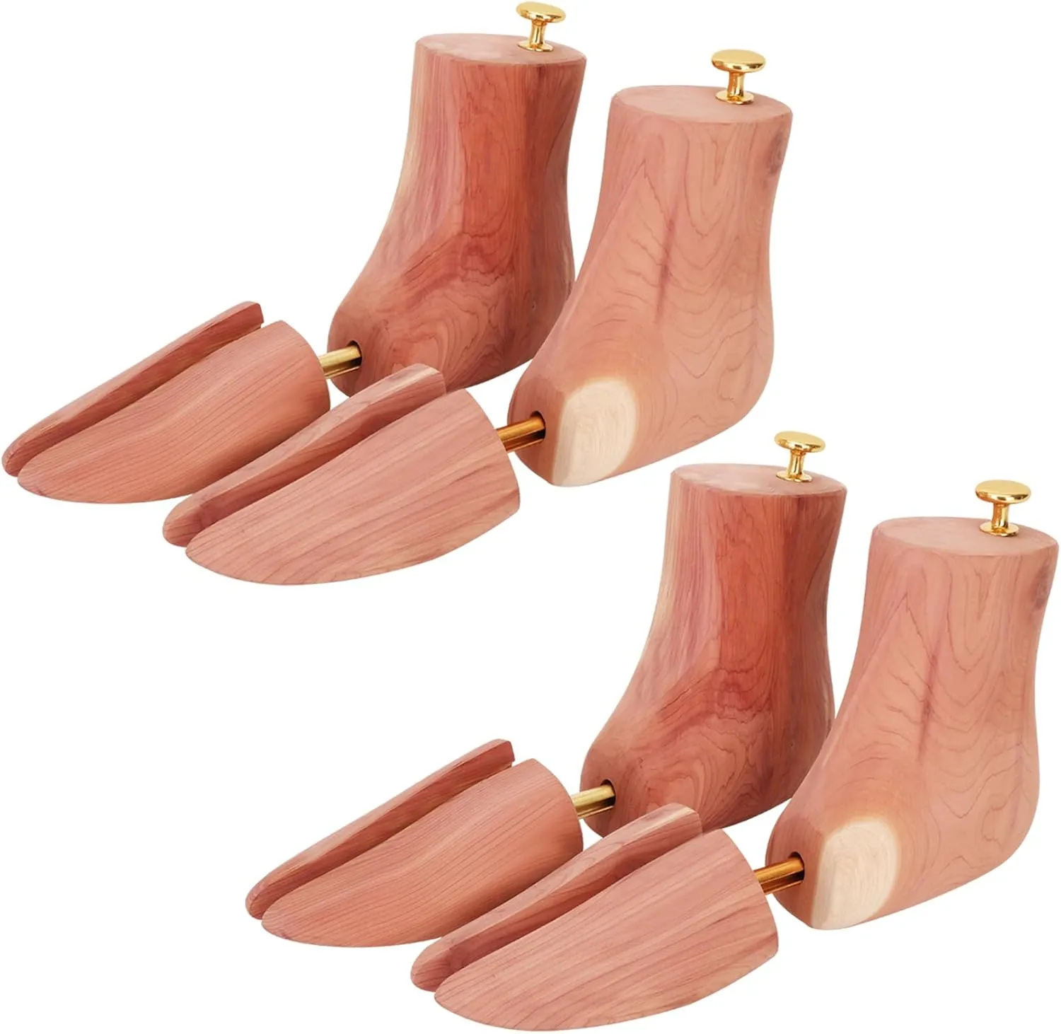 Cedar Boot Tree for Man/Woman,The 2 Pairs Boot Tree Same Size for US Size, Natural Materials and Fragrant Wooden Shoe Tree