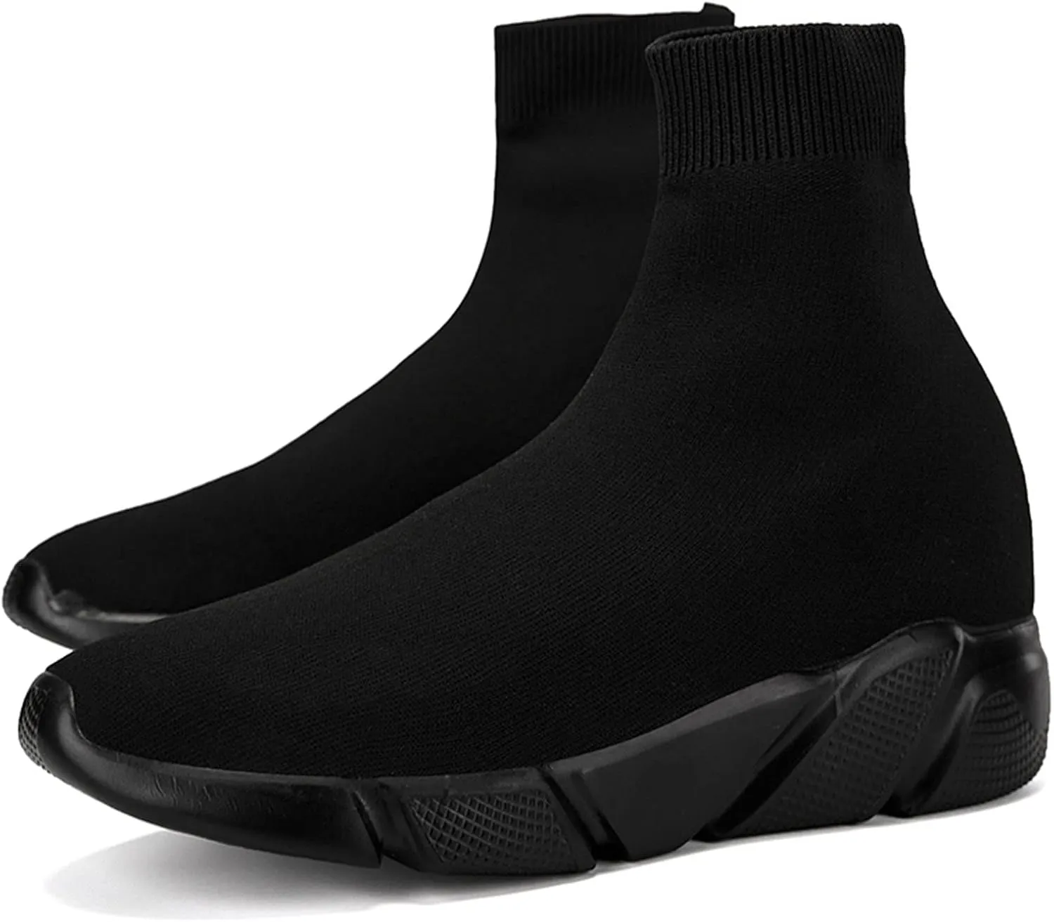 CERYTHRINA Womens Mens Walking Shoes High Top Athletic Running Knit Mesh Socks Shoes Road Gym Fashion Sneakers