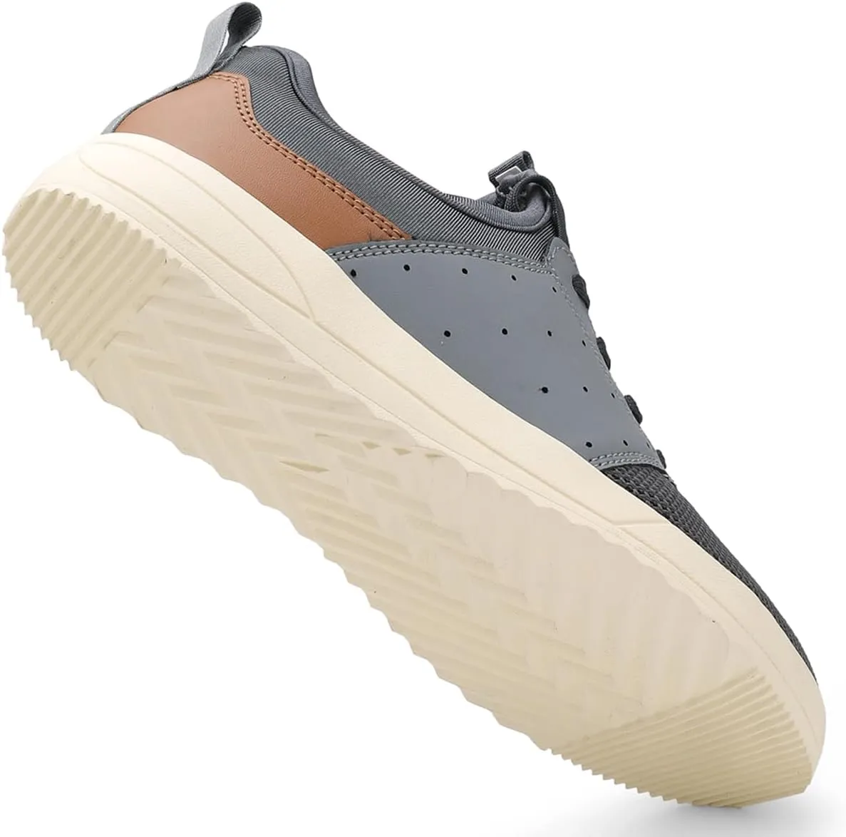 CFVKPT Men's Wide Toe Box Shoes Arch Support Barefoot Dress Sneakers Fashion Comfortable Breathable Casual Shoes