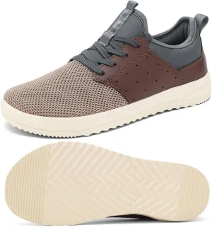 CFVKPT Men's Wide Toe Box Shoes Arch Support Barefoot Dress Sneakers Fashion Comfortable Breathable Casual Shoes