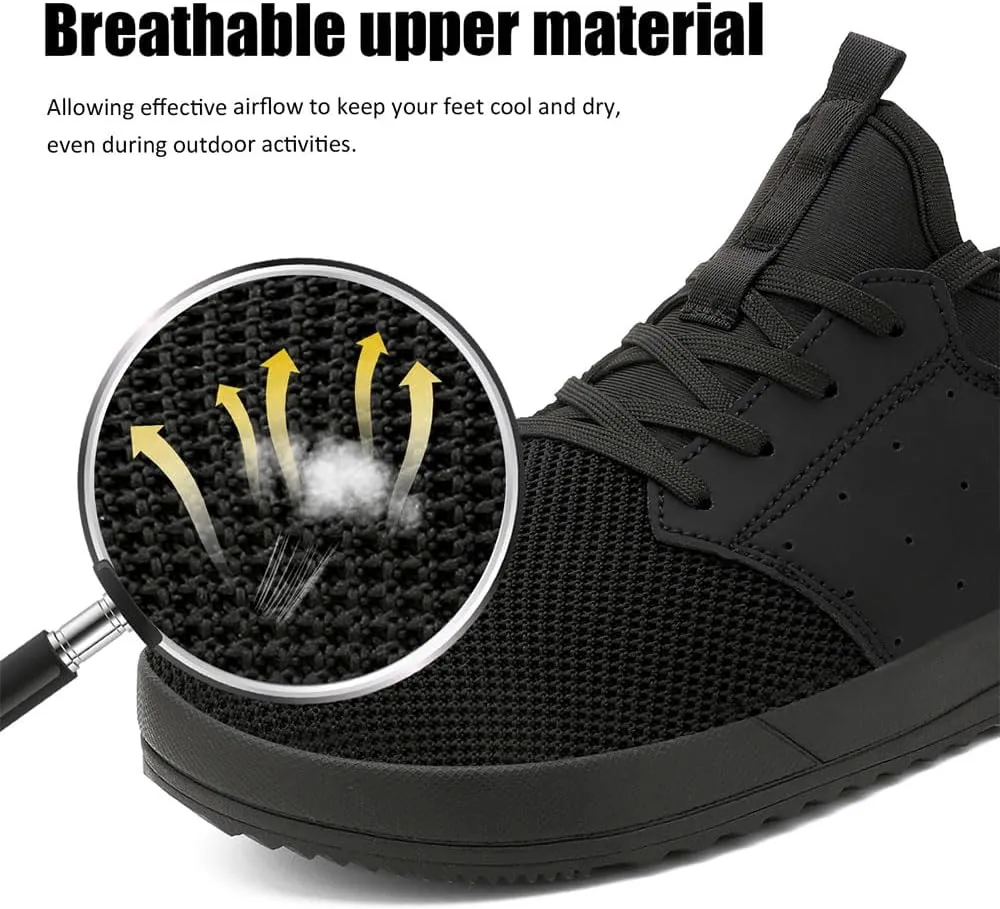 CFVKPT Men's Wide Toe Box Shoes Arch Support Barefoot Dress Sneakers Fashion Comfortable Breathable Casual Shoes