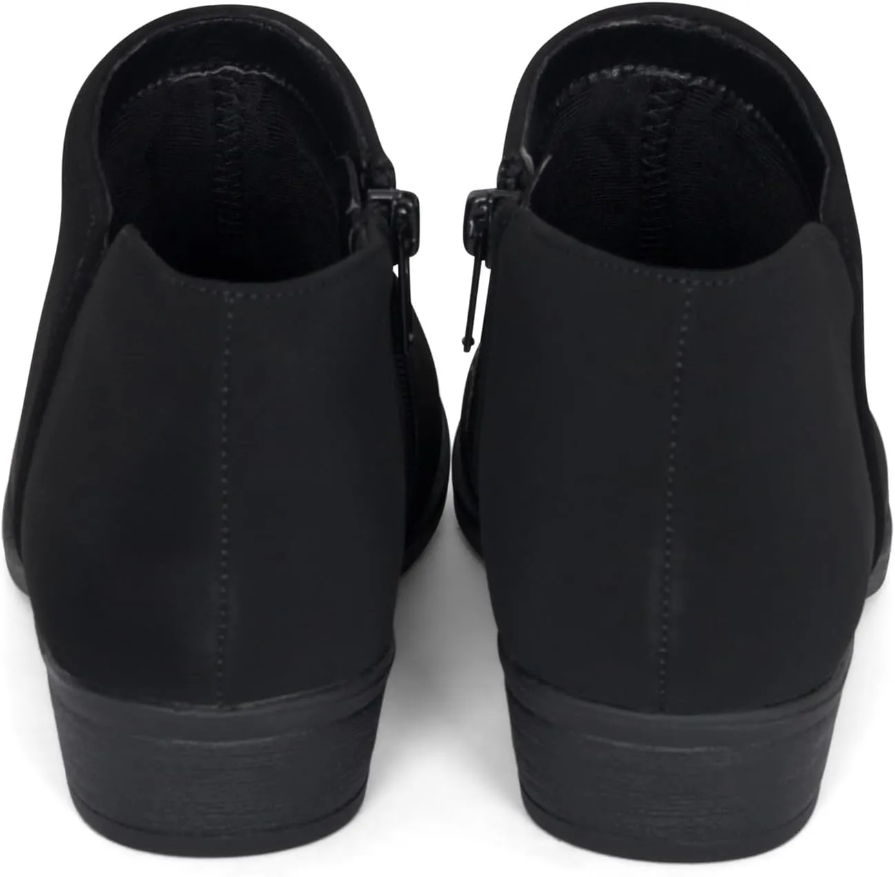 Chariot & Co - Garza IIS- Girls/Kids/Childrens Round Toe Stacked Heel Zipper Western Ankle Boot