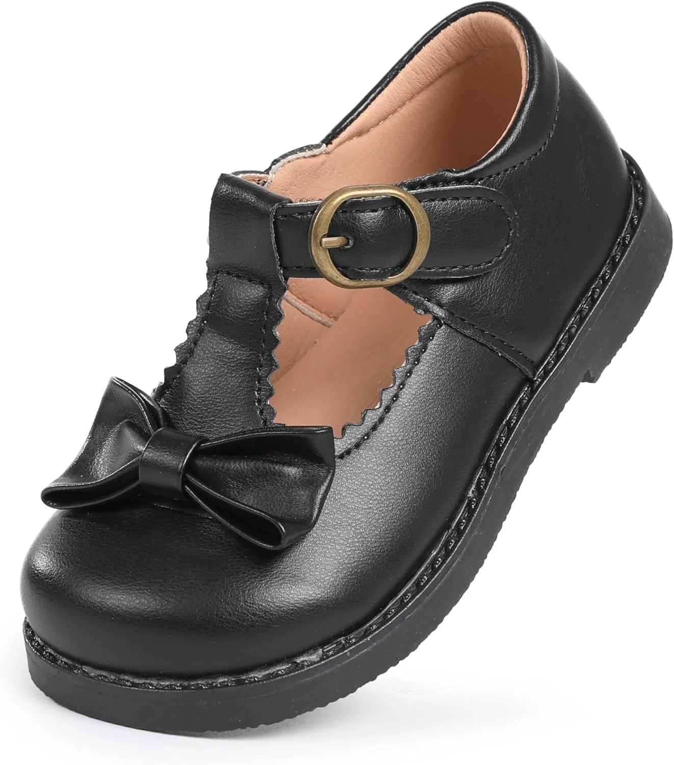 CIOR Toddler Little Girls Mary Jane Dress Shoes School Party Princess Dress Shoes for Girls Flats