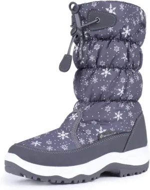CIOR Women's Snow Boots Winter Water-Resistant Fur Lined Frosty Warm Snow Boots U120WMX002-D.Gray-40