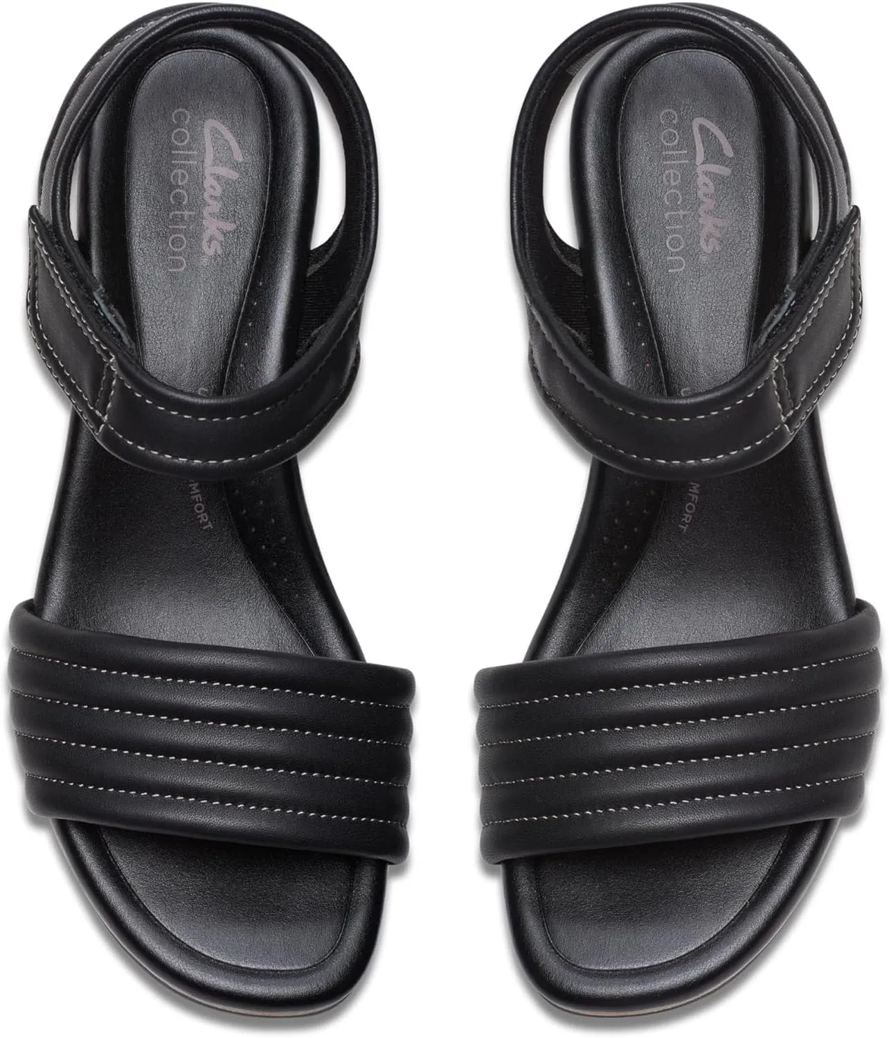 Clarks Womens Chelseah Gem Cork Leather Ankle Strap