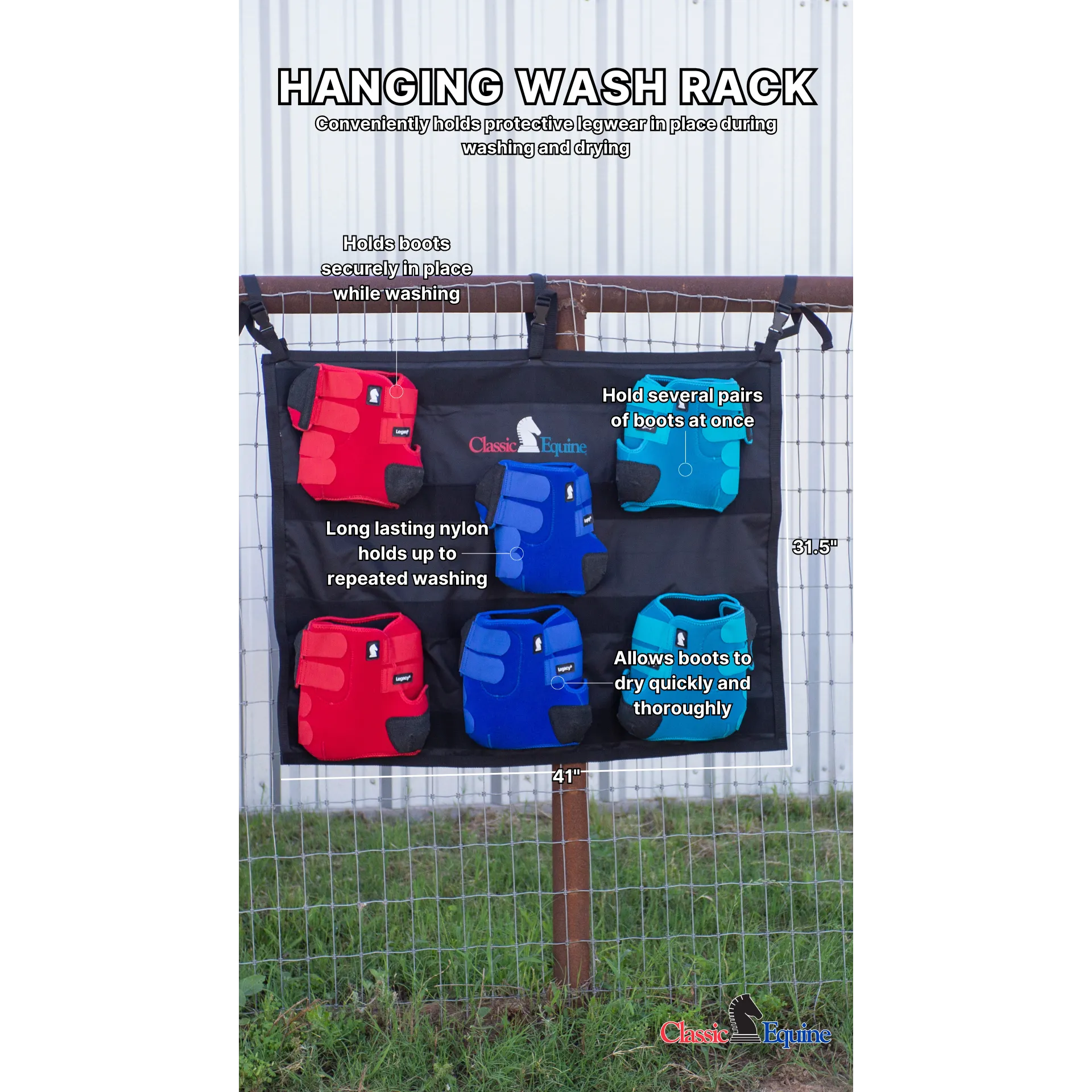 Classic Equine Hanging Wash Rack