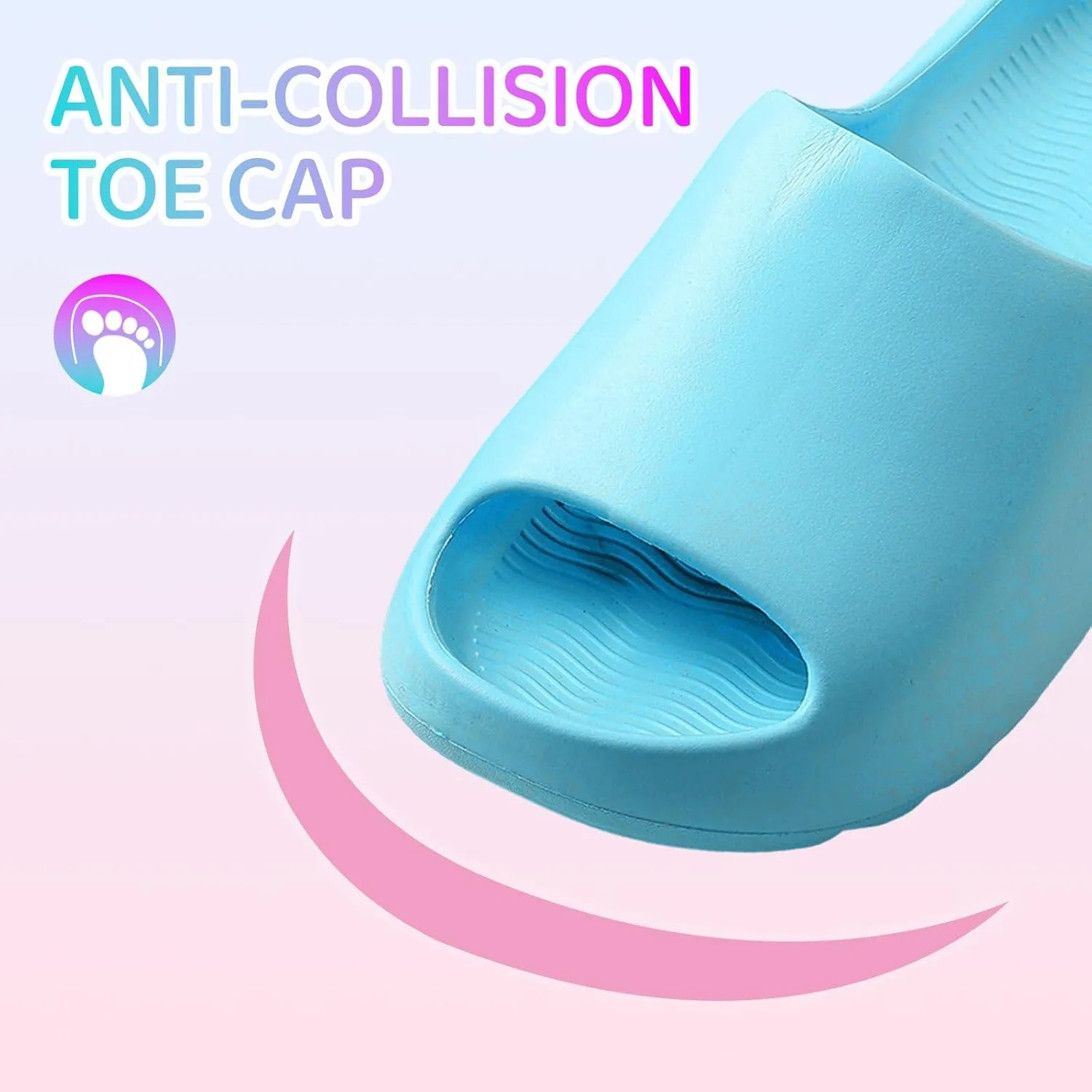Cloud Slides for Kids,Boys Girls Shower Slippers Bathroom Pool Sandals,Toddler Home House Open Toe Comfy Thick Sole Slippers,Summer Non-Slip Beach Shoes