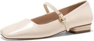 Coutgo Women's Mary Jane Flats Closed Square Toe Ballet Flat Dressy Comfortable Slip on Shoes