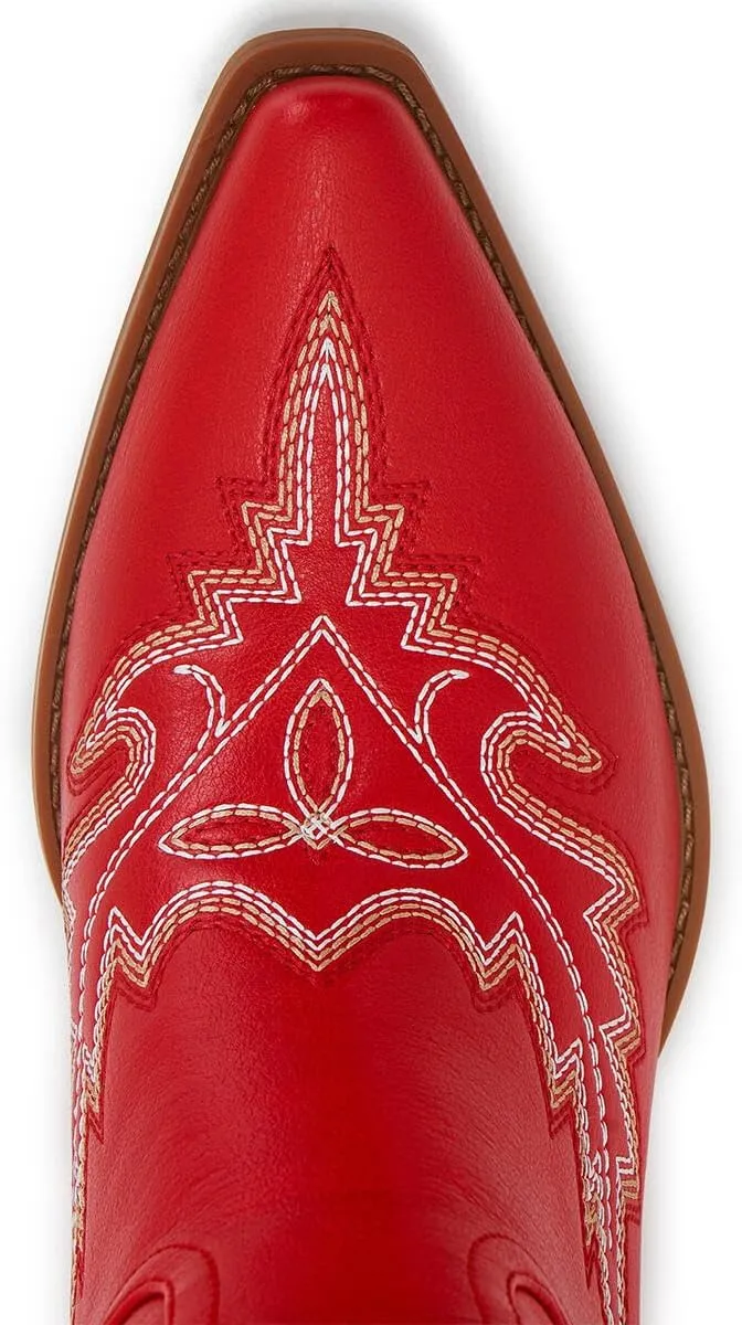 Cowgirl Boots Women – Western Mid-Calf Cowboy Boots, Pointy Toe, 3” Chunky Heel Fashion Embroidered Ladies Boots