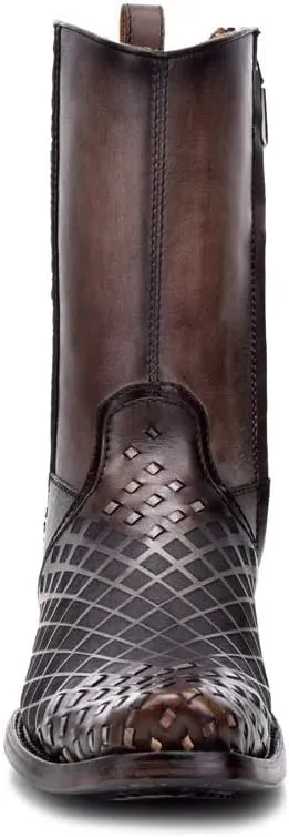 Cuadra Men's Boot in Genuine Leather with Zipper Black