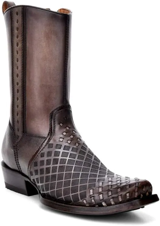 Cuadra Men's Boot in Genuine Leather with Zipper Black