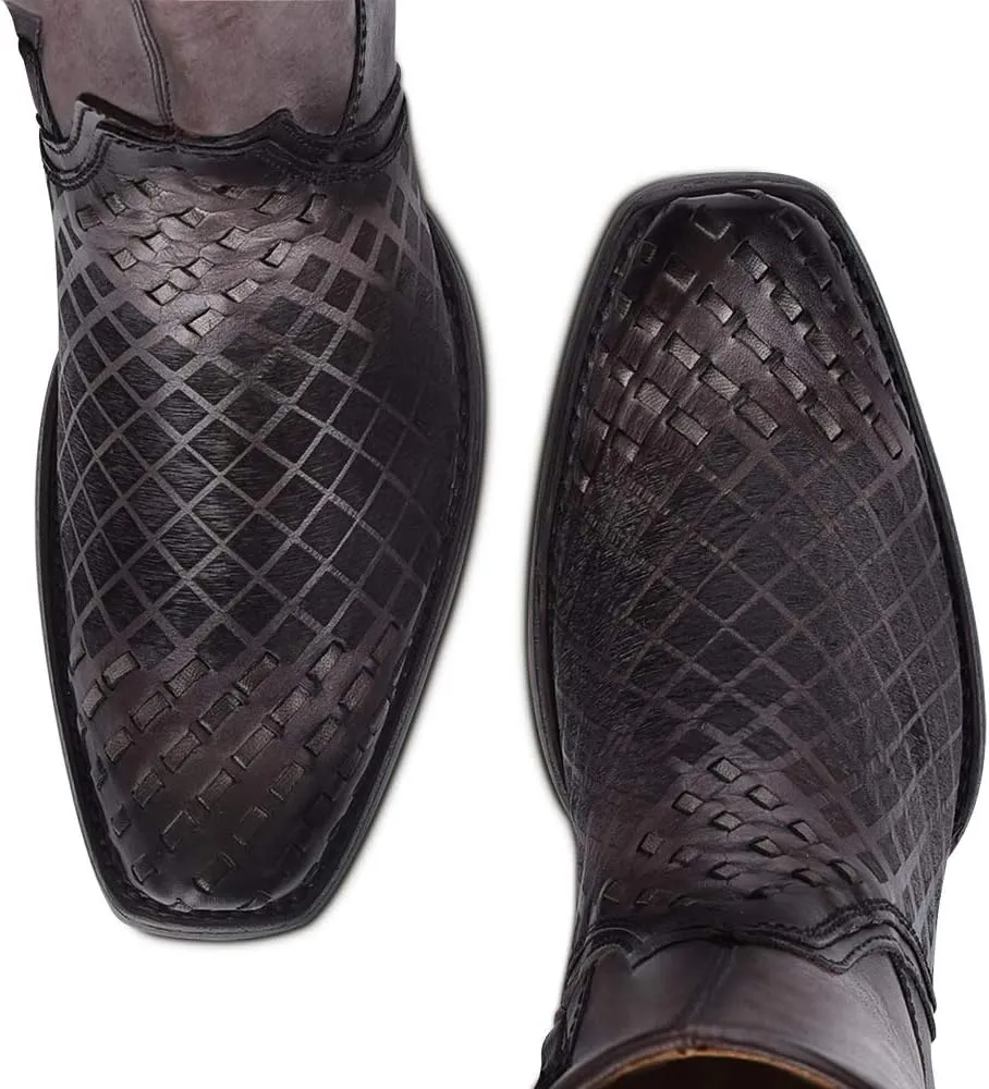 Cuadra Men's Boot in Genuine Leather with Zipper Black