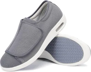 Diabetic Shoes for Men, Wide Width Elderly Men's Shoes, Adjustable Closure Lightweight Breathable, Swollen Feet Walking Edema Sneakers