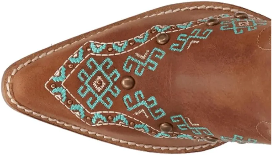 Dingo Women's Tequila Fringe Southwest Sunrise Snip Toe Western Boot