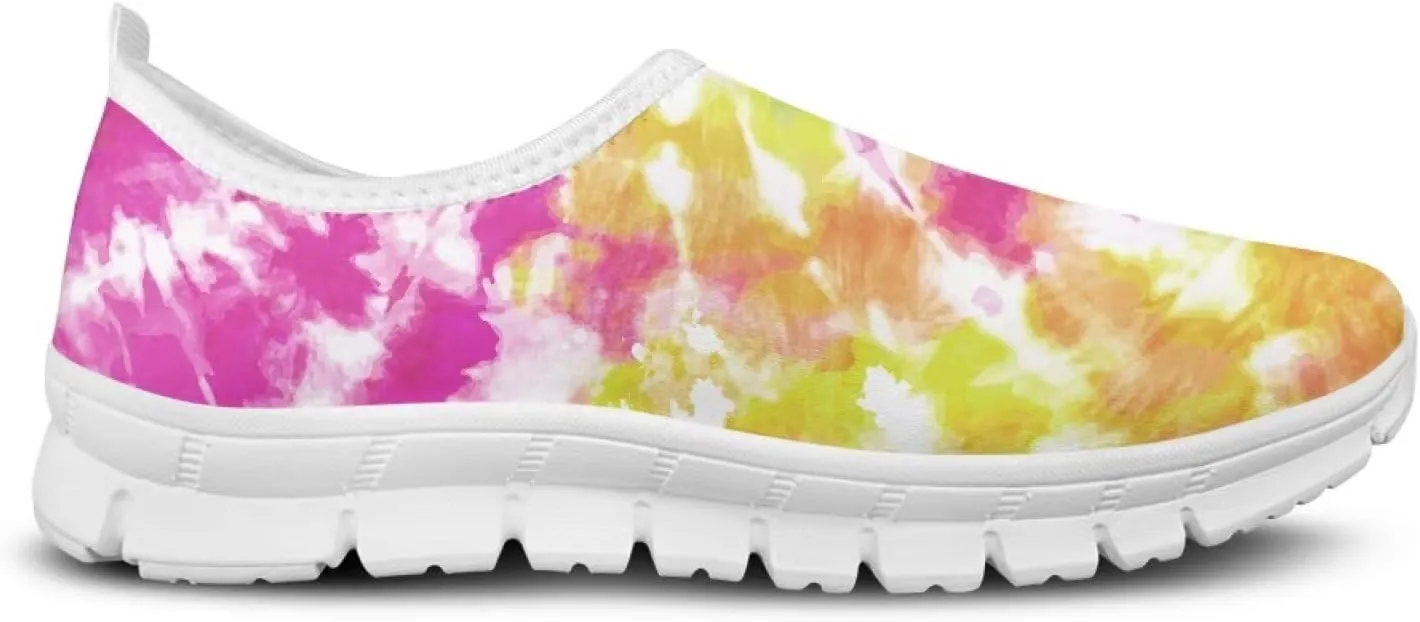 Doojoayie Art Printed Women Slip On Shoes for Ladies Tennis Shoes Daily Casual Footwear