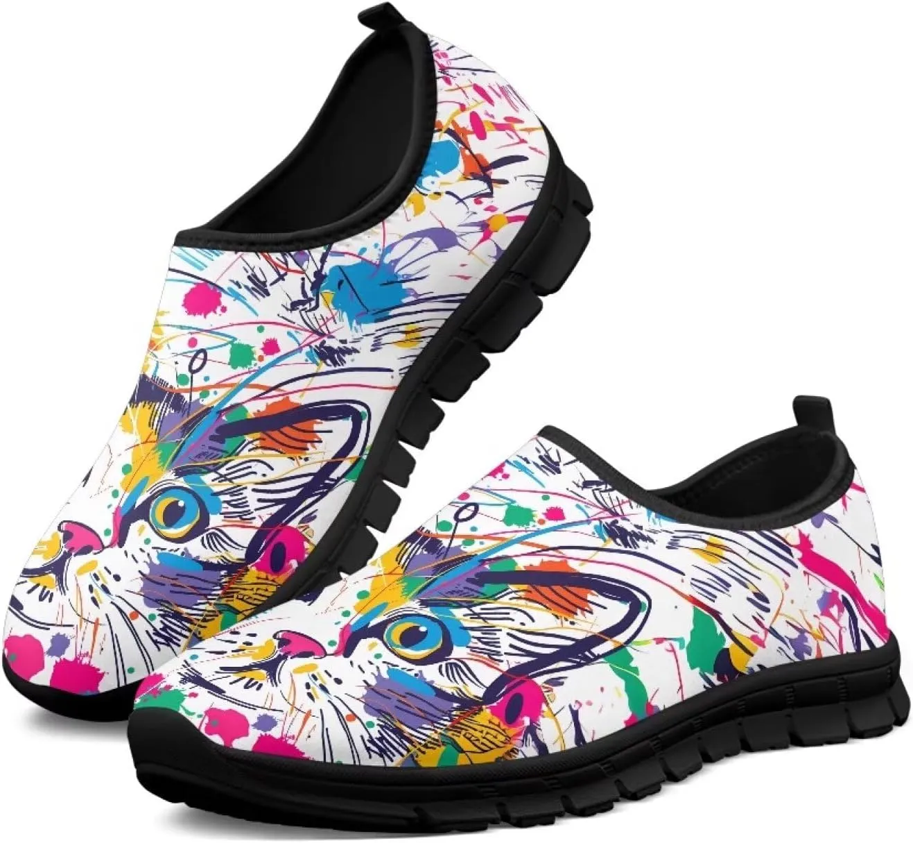 Doojoayie Men Walking Shoes Slip On Running Shoes Comfort for Daily Wear