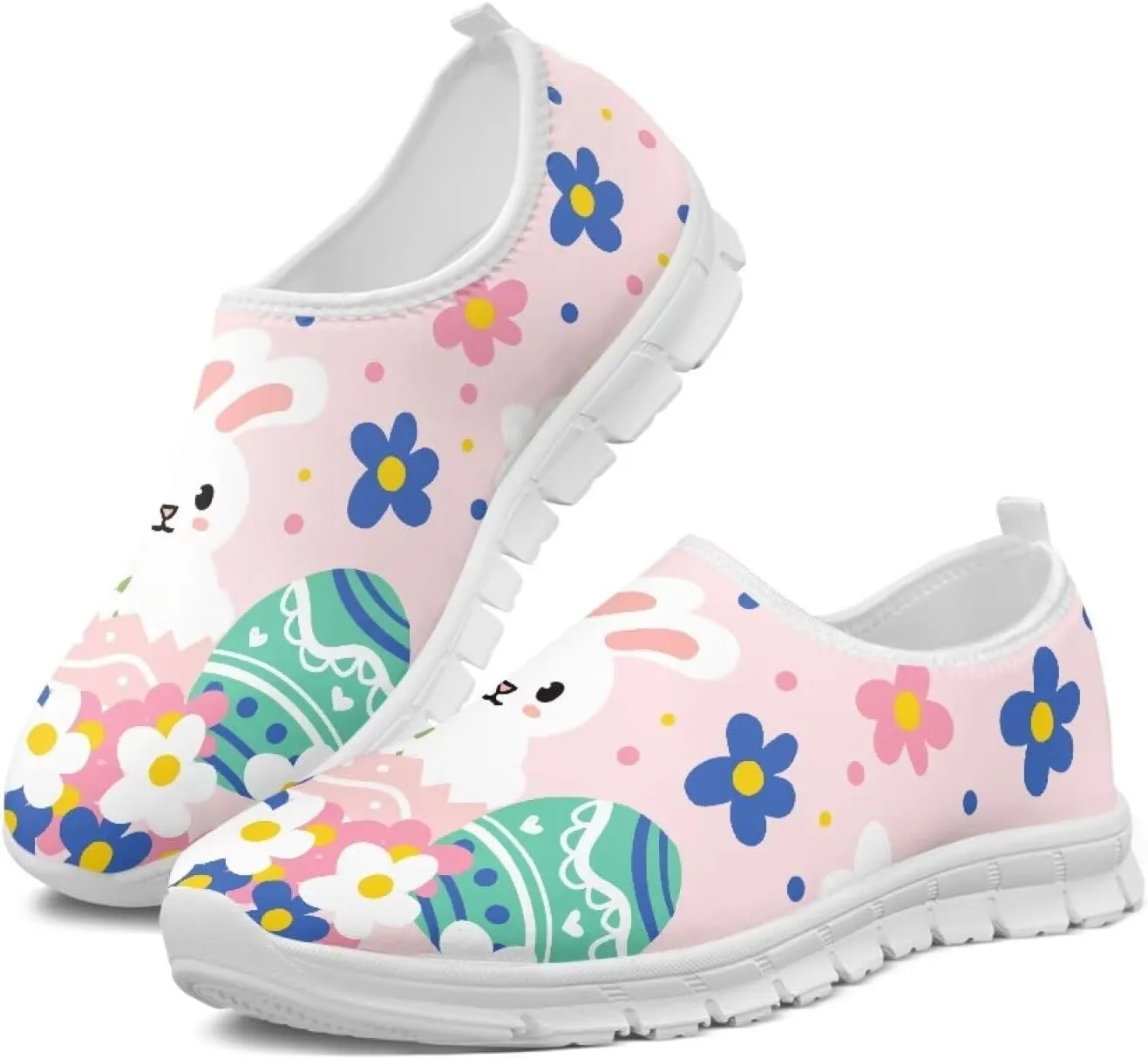 Doojoayie Shoes for Women Slip On Sneakers Novelty Holiday Couple Shoes Flat