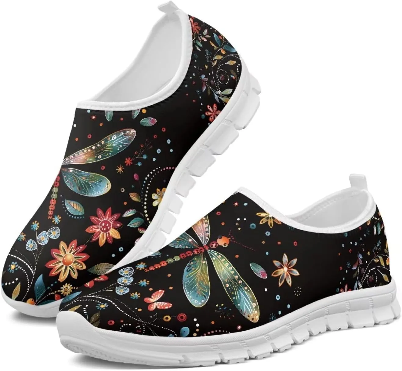 Doojoayie Womens Slip On Shoes Casual for Teens Walking Easy to Put On or Off