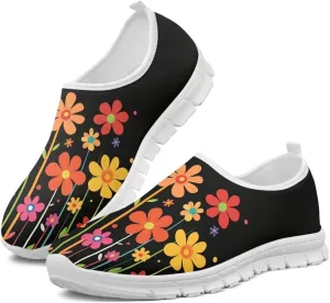 Doojoayie Womens Slip On Walking Shoes Comfort Flats Workout Jogging Driving Shoes